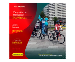 Publicidad móvil en bicicletas - Quito